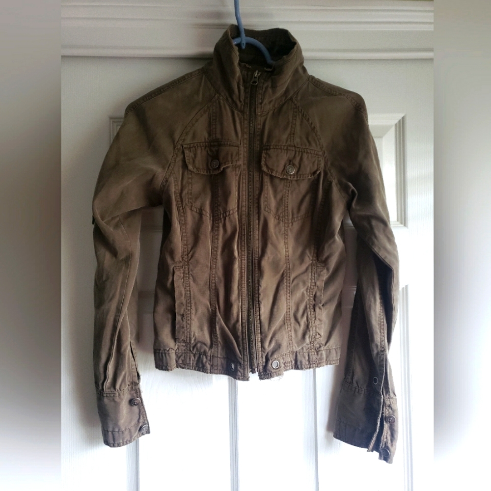 RUBBISH S Jacket 100% Cotton Button Front Denim